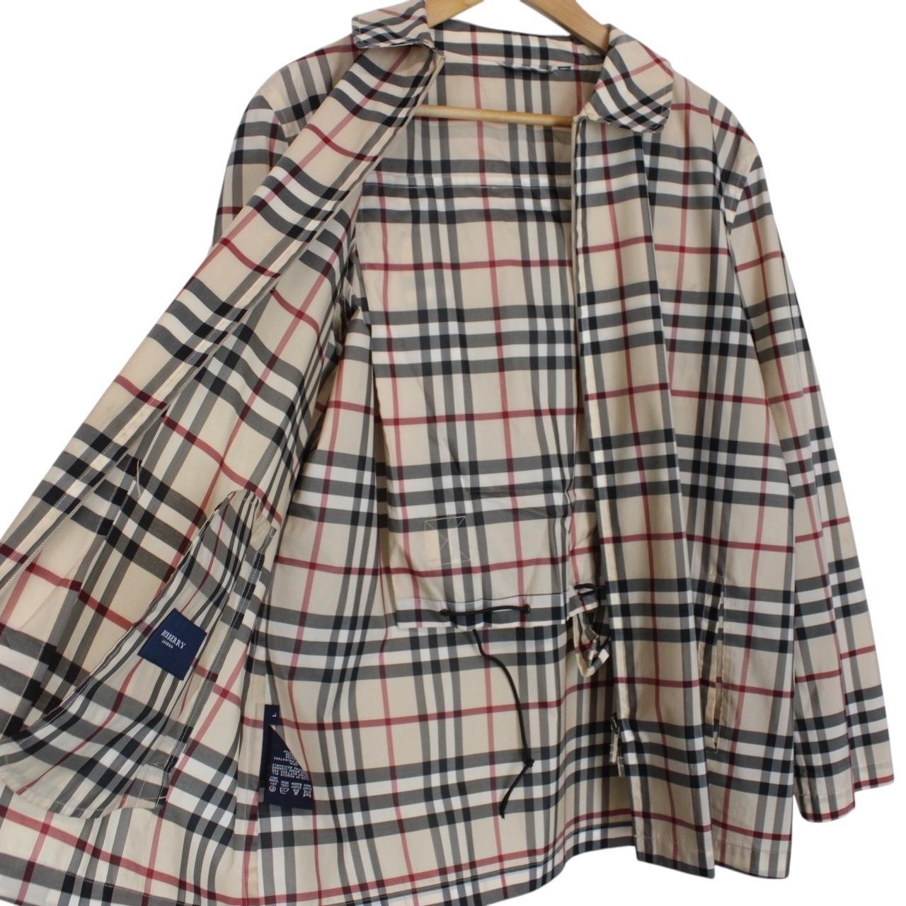 Burberry London Beige Nova Check Full Zip Jacket