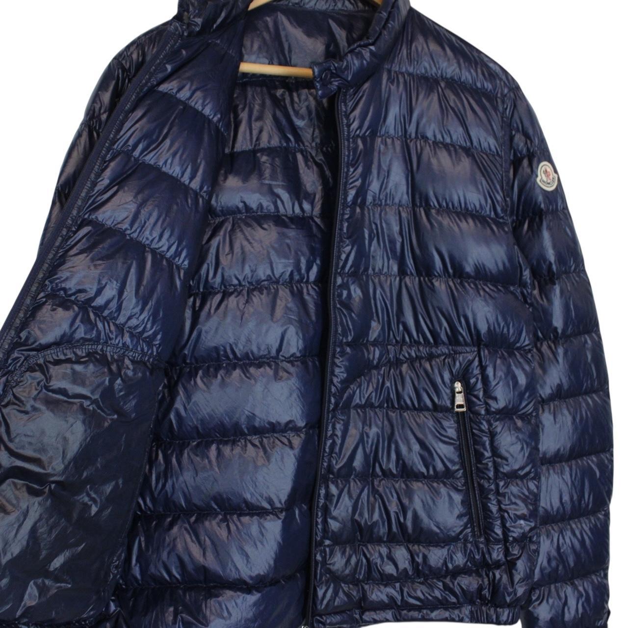 Moncler Acorus Navy Blue Longue Saison Quilted Down Jacket