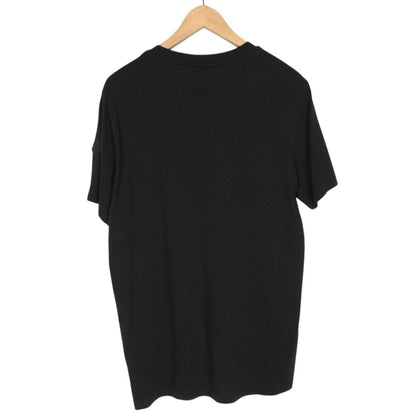 Moncler Black Logo Print Short Sleeve Cotton T-Shirt