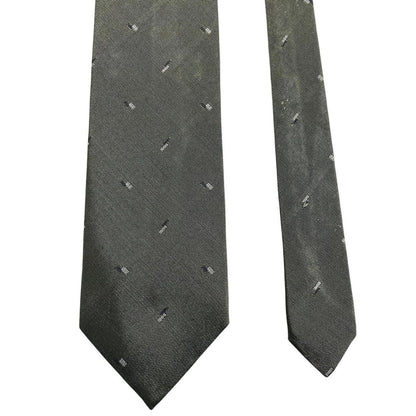 Armani vintage tie wool/polyester blend, dark pattern with subtle logo detail.