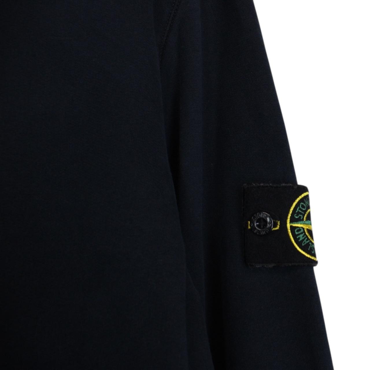 Stone Island AW 2017 Navy Blue Cotton Hoodie Jumper