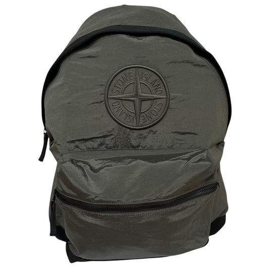 Stone Island Green Nylon Metal Econyl Backpack