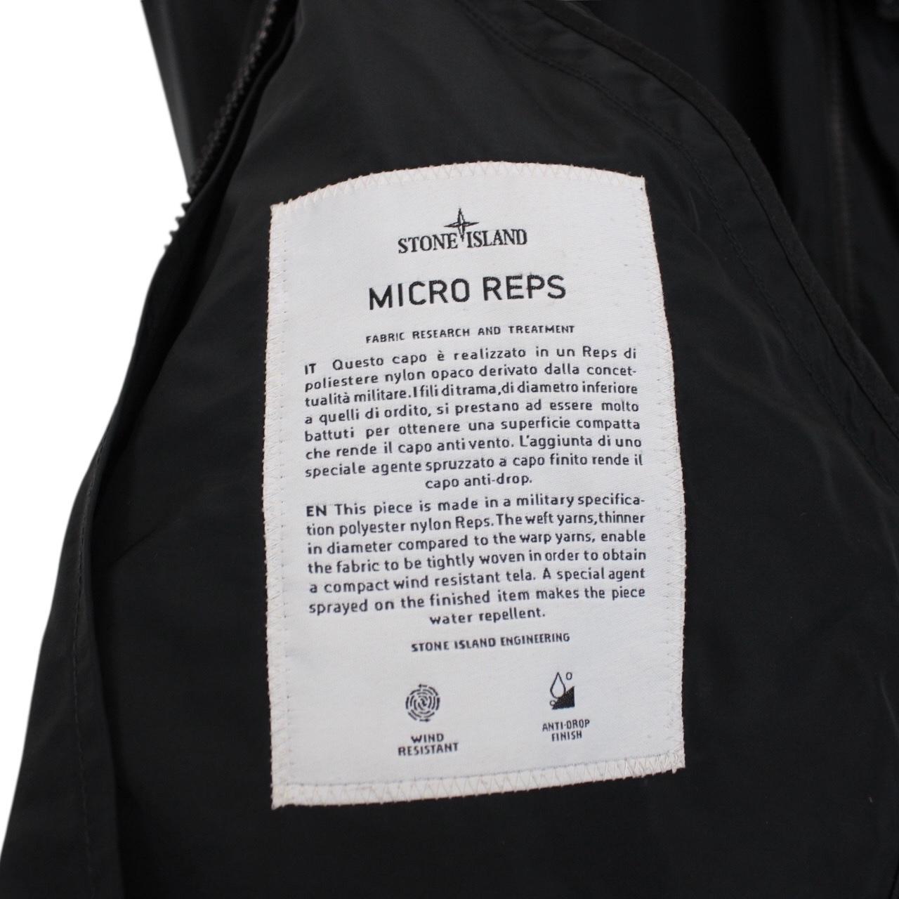 Stone Island SS 2018 Navy Blue Micro Reps Nylon Hooded Jacket