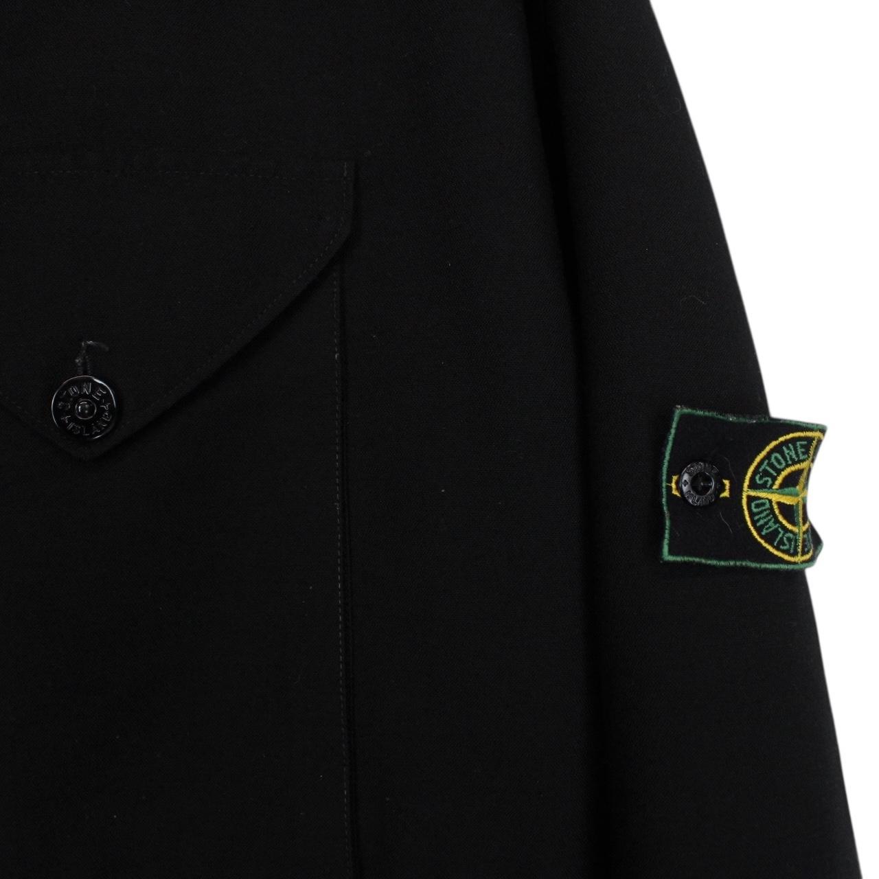 Vintage Stone Island AW 1999 Black Dutch Rope Lined Green Edge Badge Jacket