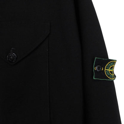 Vintage Stone Island AW 1999 Black Dutch Rope Lined Green Edge Badge Jacket