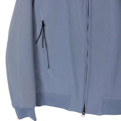 CP Company Blue Soft Shell R Full Zip Goggle Hooded Jacket