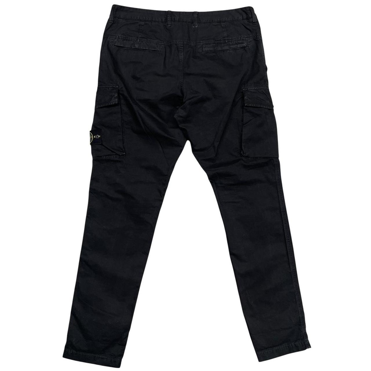 Stone Island SS 2019 Black Slim Fit Cargo Trousers