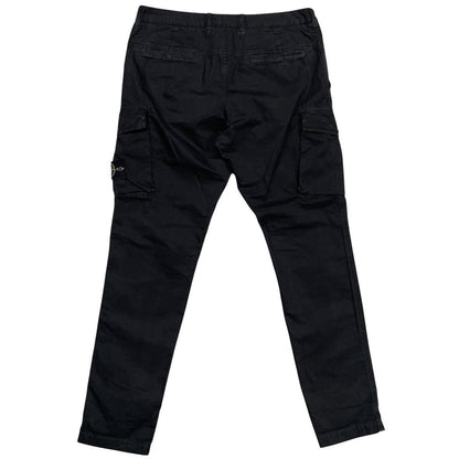 Stone Island SS 2019 Black Slim Fit Cargo Trousers