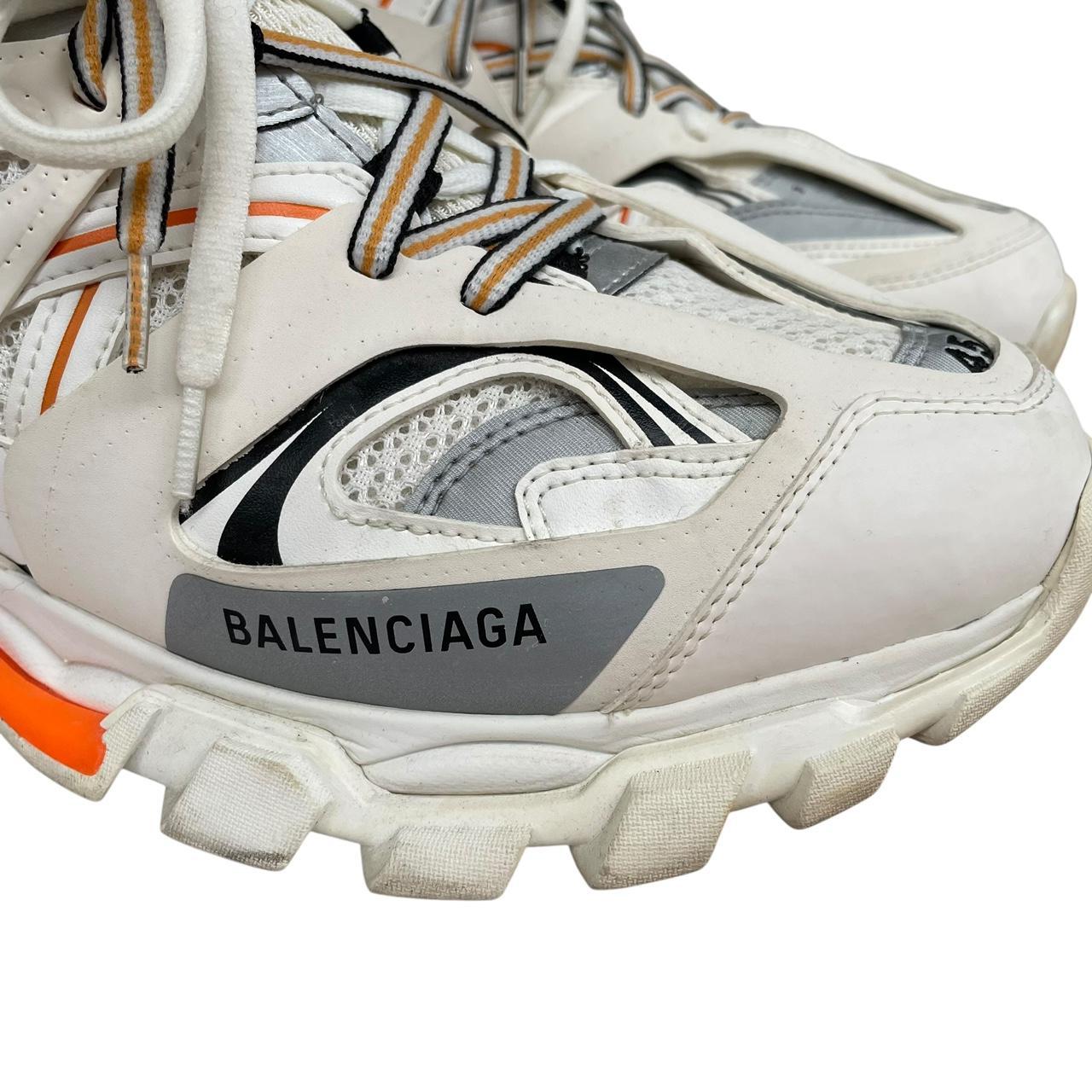 Balenciaga Track White and Orange Trainers