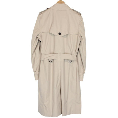Burberry Beige Nova Check Double Breasted Belted Trench Coat