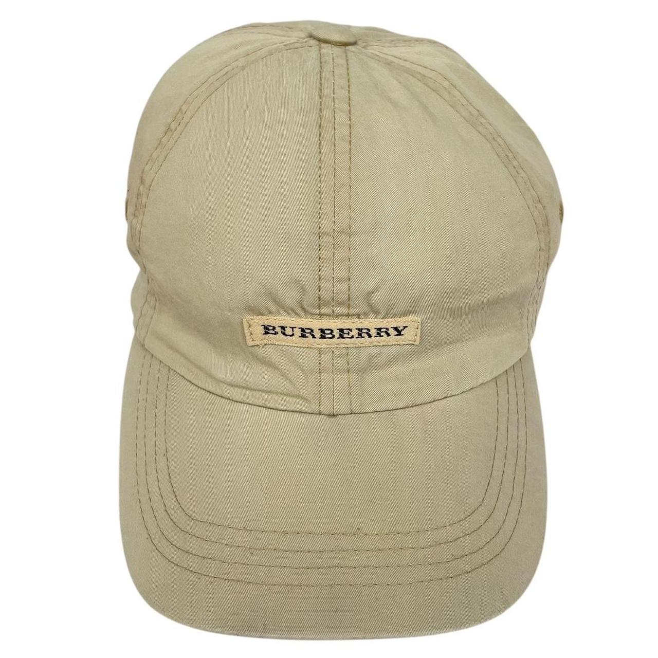 Vintage Burberry Golf Beige Nova Check Baseball Cap