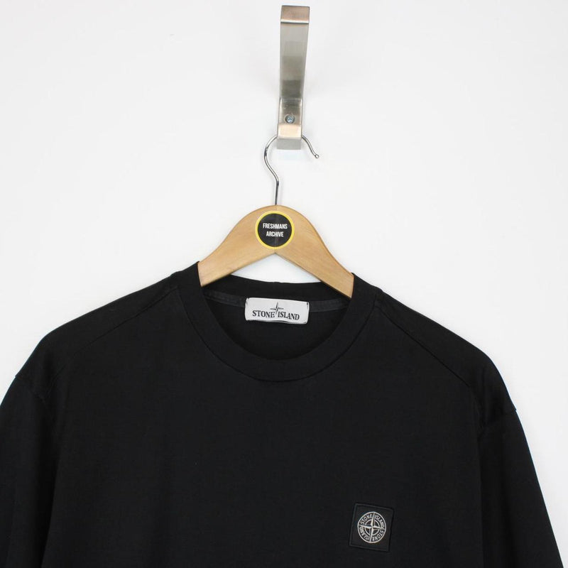 Stone Island SS 2019 Black Short Sleeve Compass T-Shirt