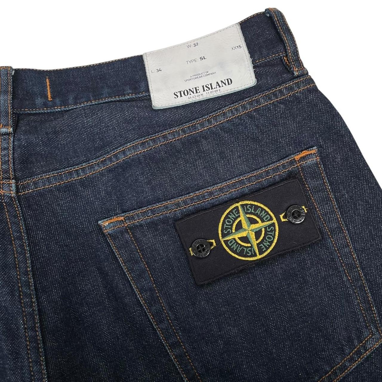 Stone Island SS 2014 Navy Blue Slim Fit Denim Jeans