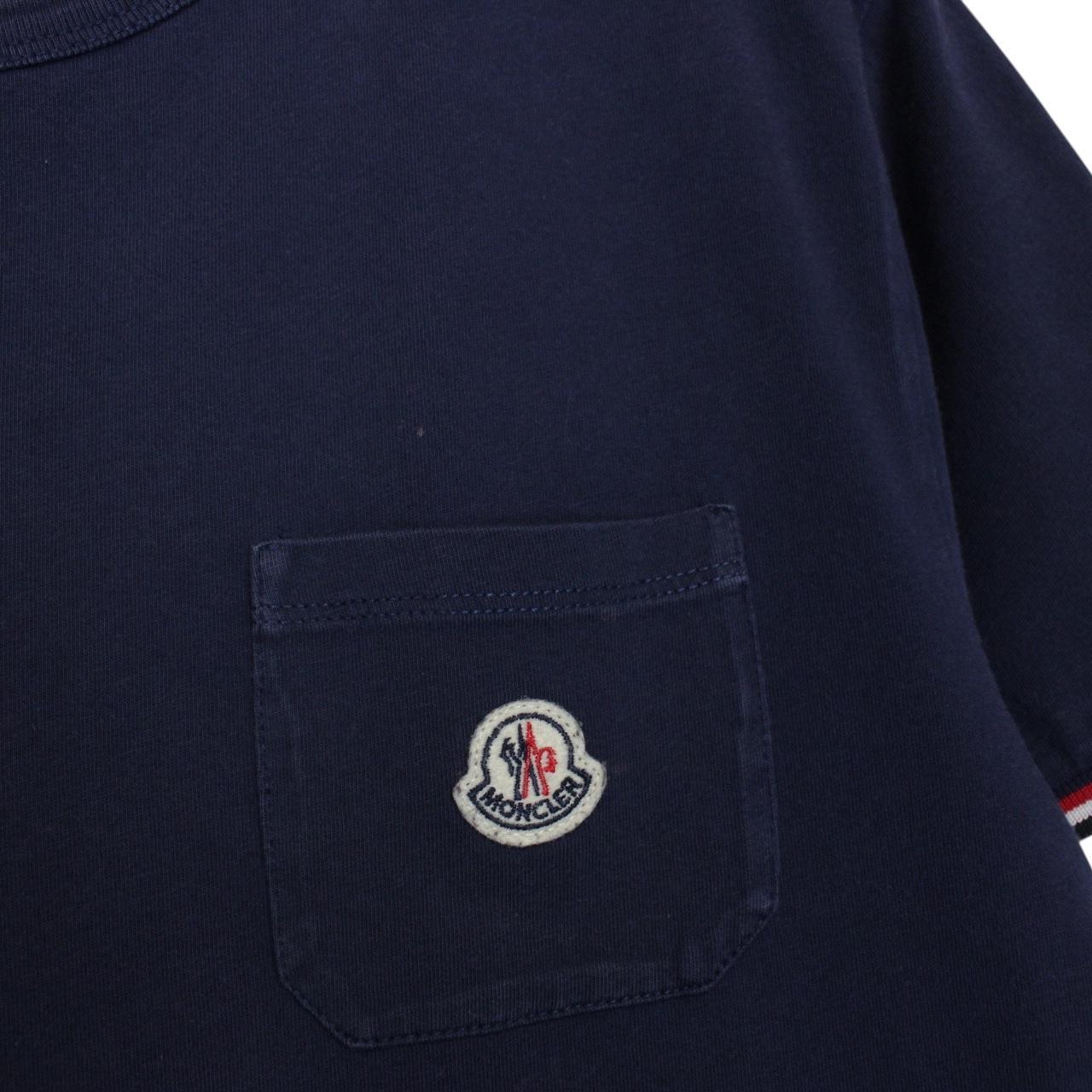 Moncler Navy Blue Maglia Logo Short Sleeve T-Shirt