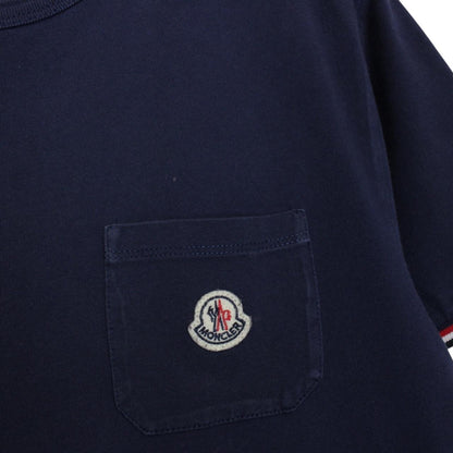 Moncler Navy Blue Maglia Logo Short Sleeve T-Shirt