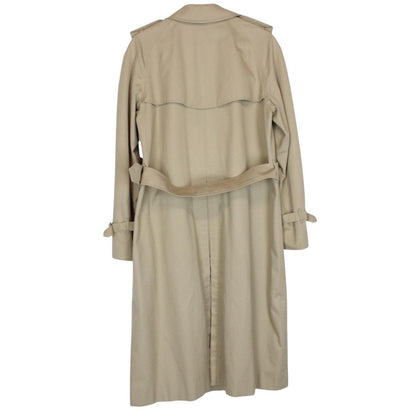 Vintage 90s Burberry Beige Double Breasted Belted Trench Coat