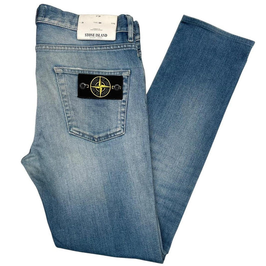 Stone Island SS 2016 Light Blue Skinny Fit Denim Jeans