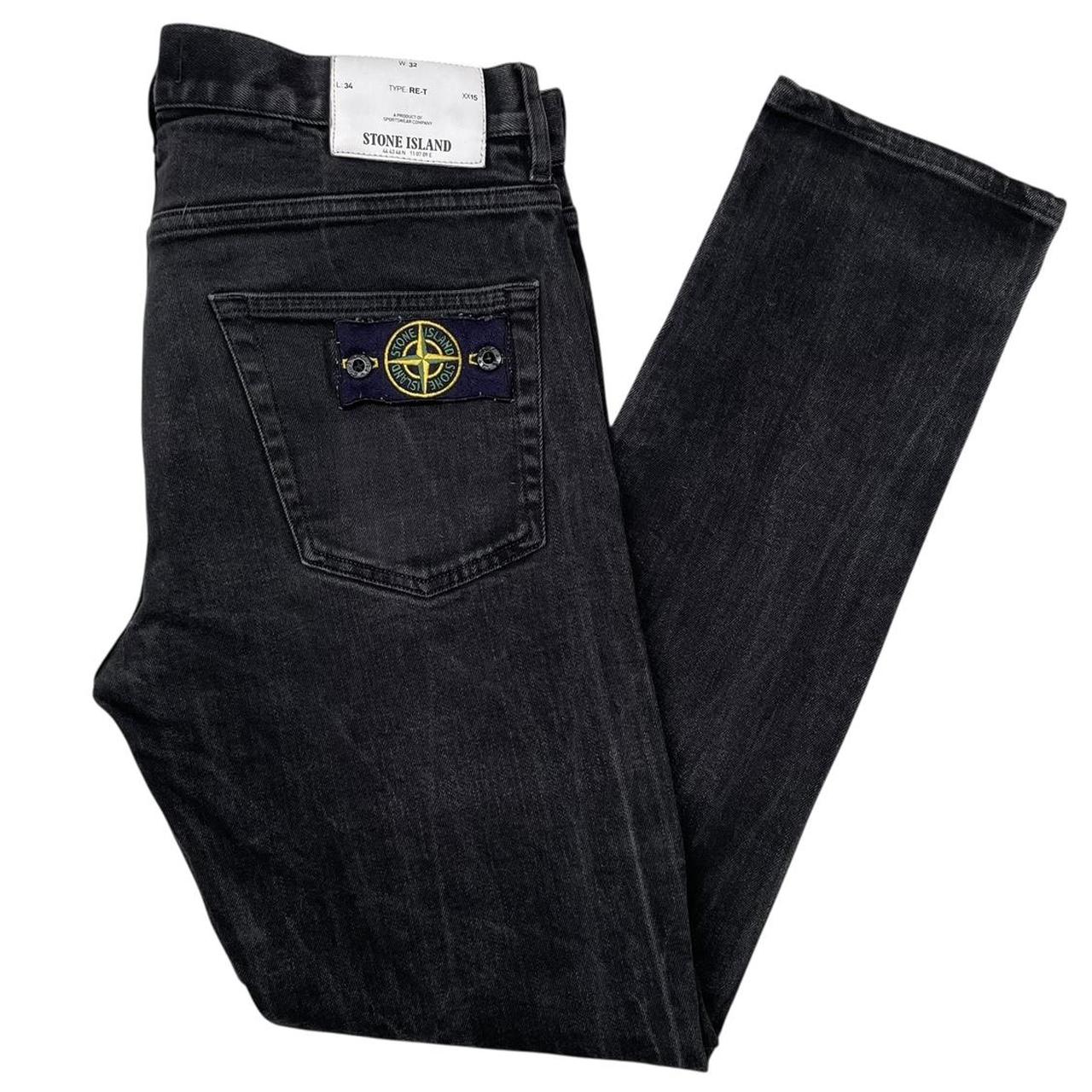 Stone Island SS 2017 Black RE-T Fit Denim Jeans