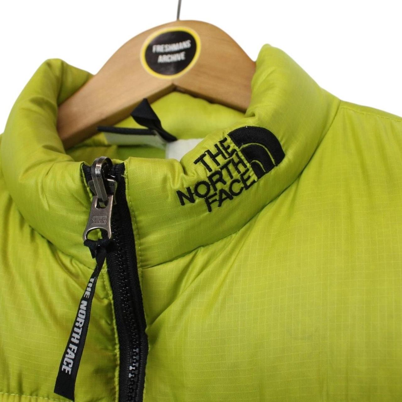 Vintage 90s The North Face Green Full Zip Down Gilet / Bodywarmer