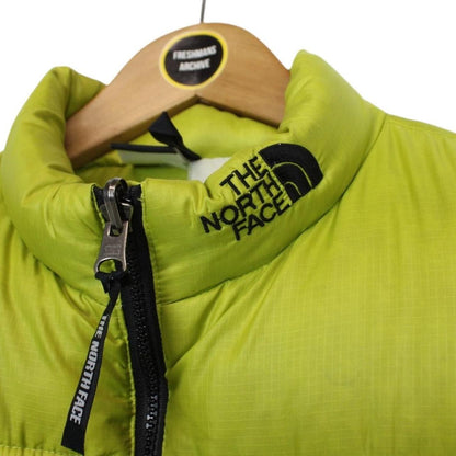 Vintage 90s The North Face Green Full Zip Down Gilet / Bodywarmer