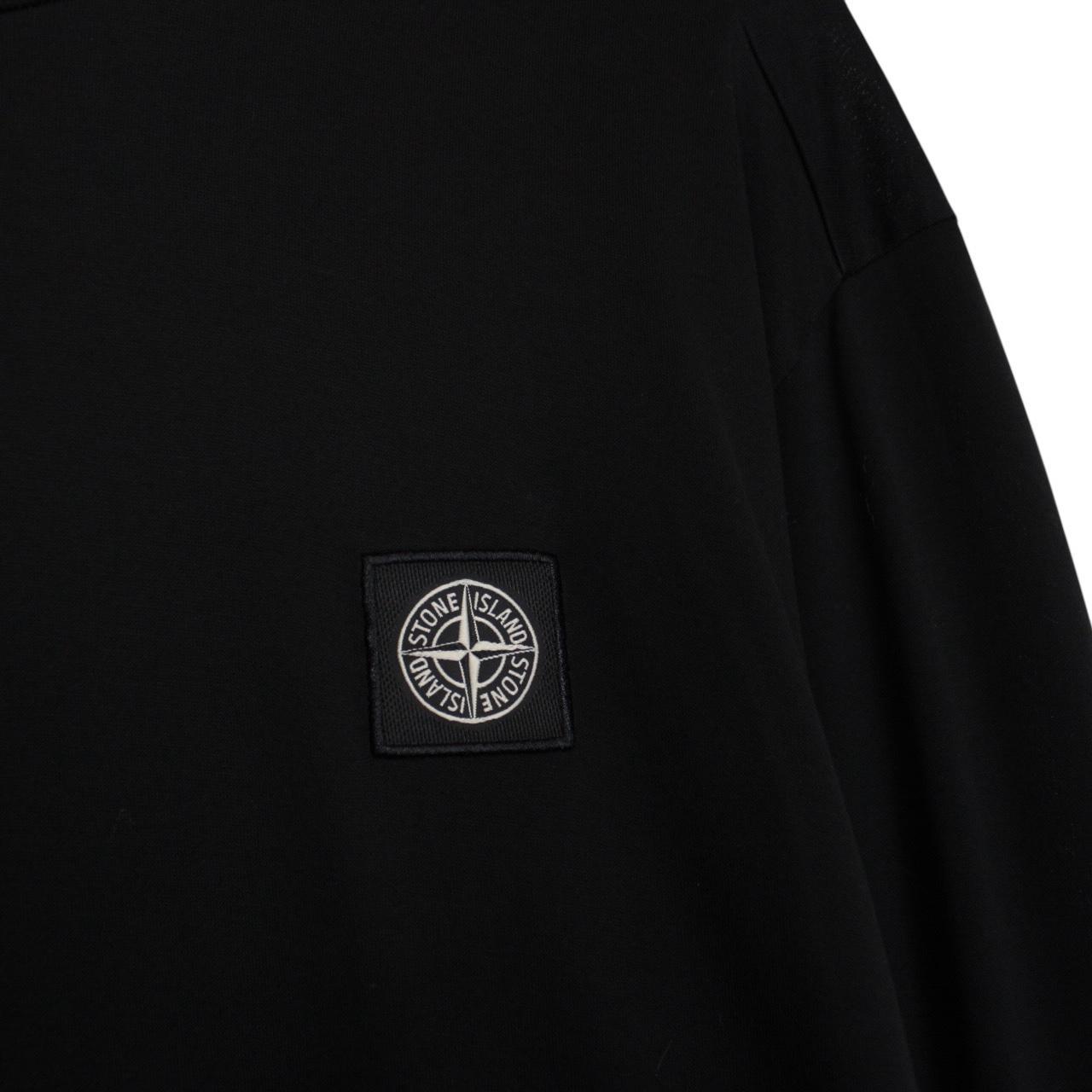 Stone Island SS 2019 Black Long Sleeve Compass T-Shirt