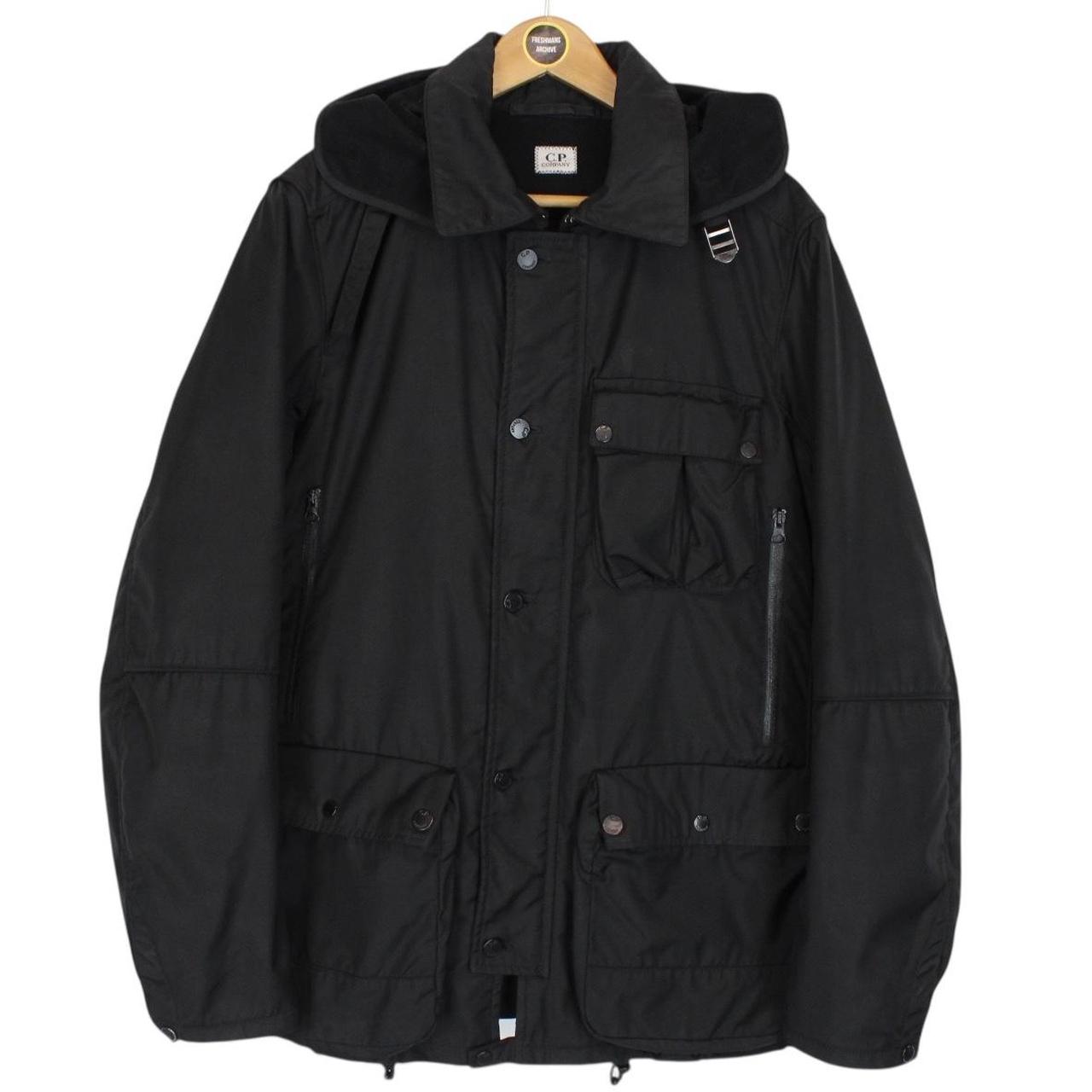 Vintage CP Company AW 2008 Black Full Zip Dynafil Mille Miglia Goggle Jacket