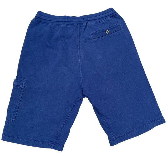 Stone Island SS 2015 Blue Cotton Jogger Shorts