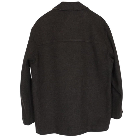 Vintage 90s Burberry Brown Cashmere Wool Blend Coat