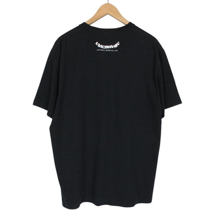 Bape Black and Multicoloured Marble Camo Graphic Short Sleeve T-Shirt