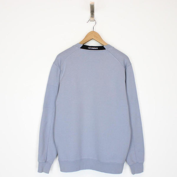 CP Company Lilac Purple Goggle Lens Cotton Sweatshirt Jumper