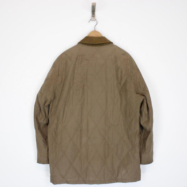 Vintage 90s Burberry Brown Nova Check Cotton Quilted Jacket