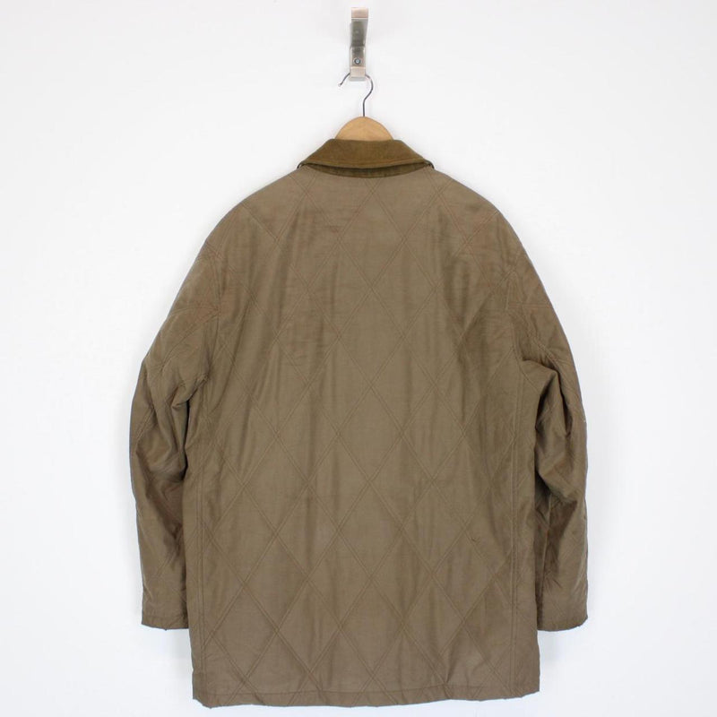 Vintage 90s Burberry Brown Nova Check Cotton Quilted Jacket