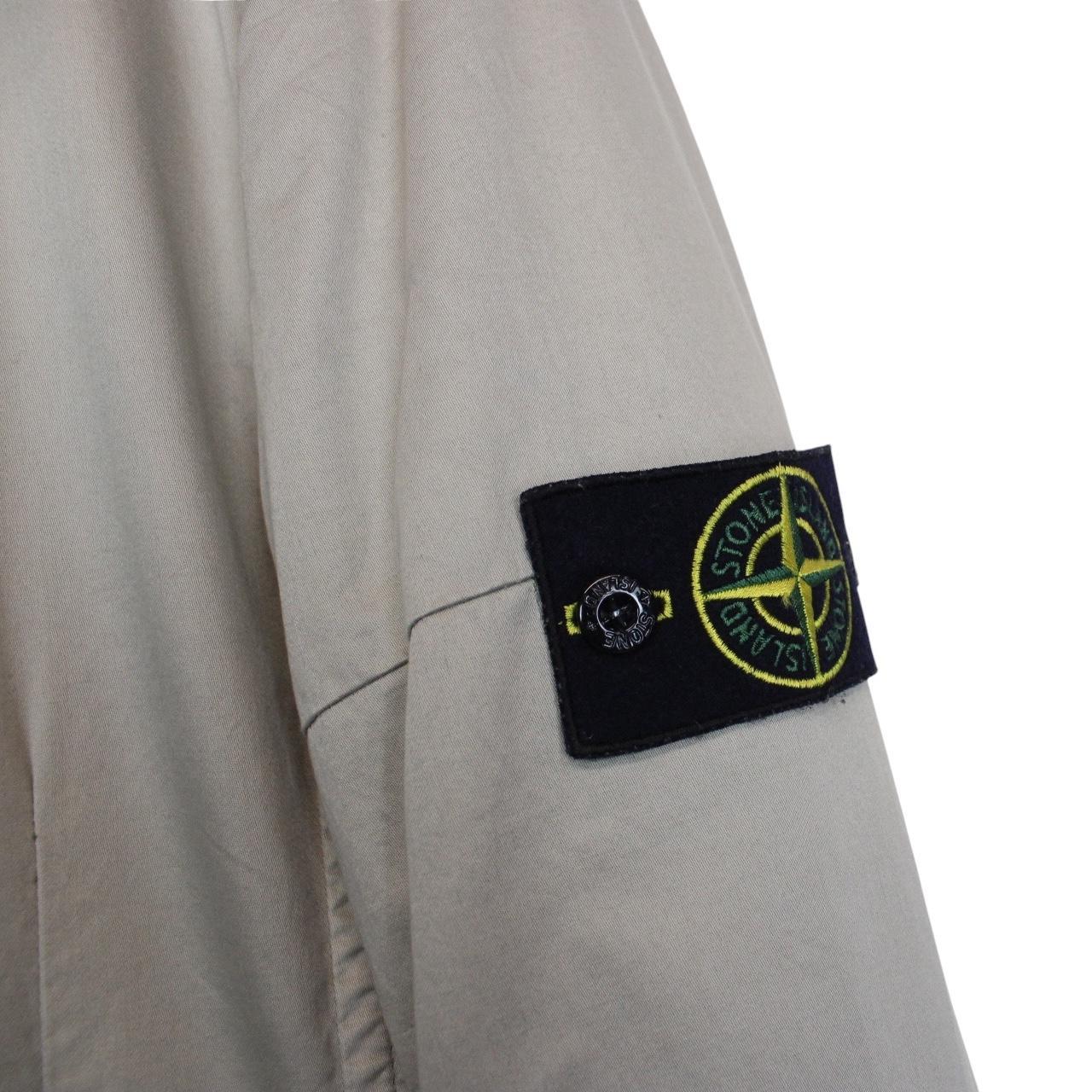 Stone Island SS 2009 Grey Cotton Spalmatura Double Breasted Jacket