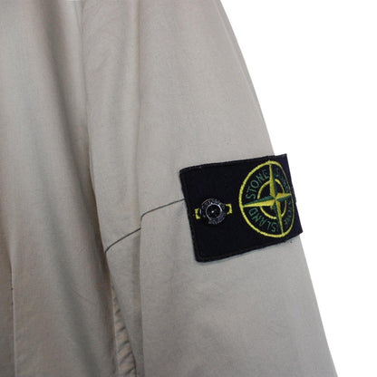 Stone Island SS 2009 Grey Cotton Spalmatura Double Breasted Jacket