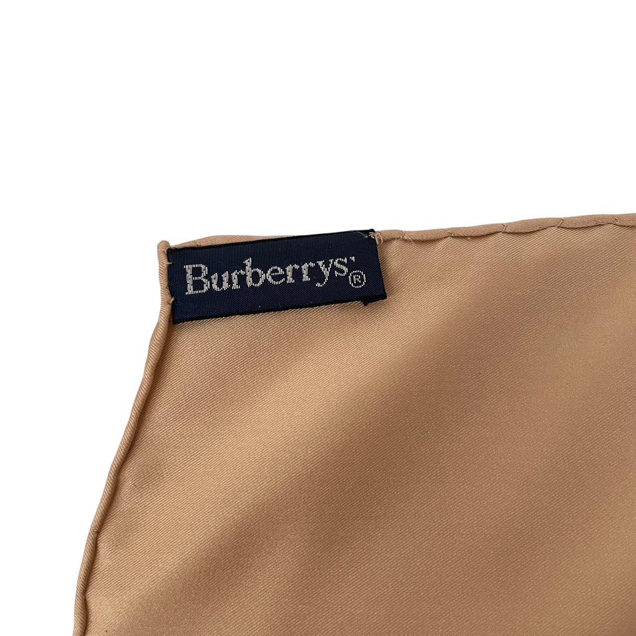 Vintage Burberry Multicoloured Costumes Print Silk Scarf