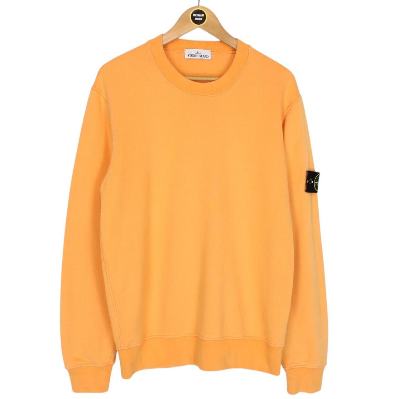 Stone Island AW 2020 Orange Cotton Sweatshirt Jumper