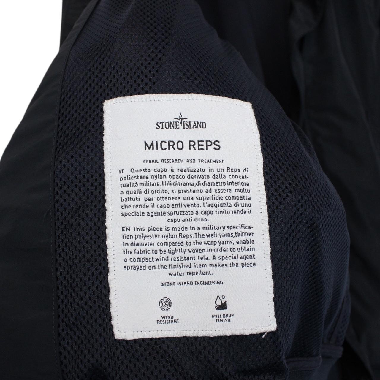 Stone Island SS 2016 Navy Blue Micro Reps Nylon Hooded Jacket