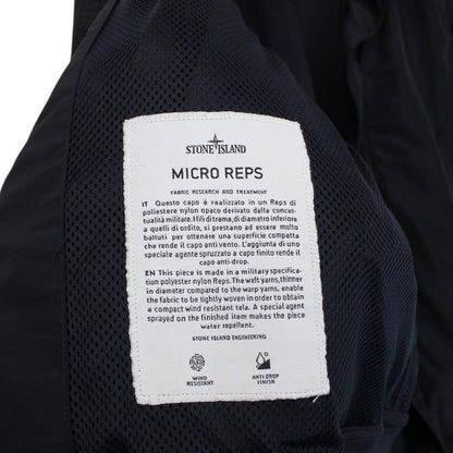 Stone Island SS 2016 Navy Blue Micro Reps Nylon Hooded Jacket