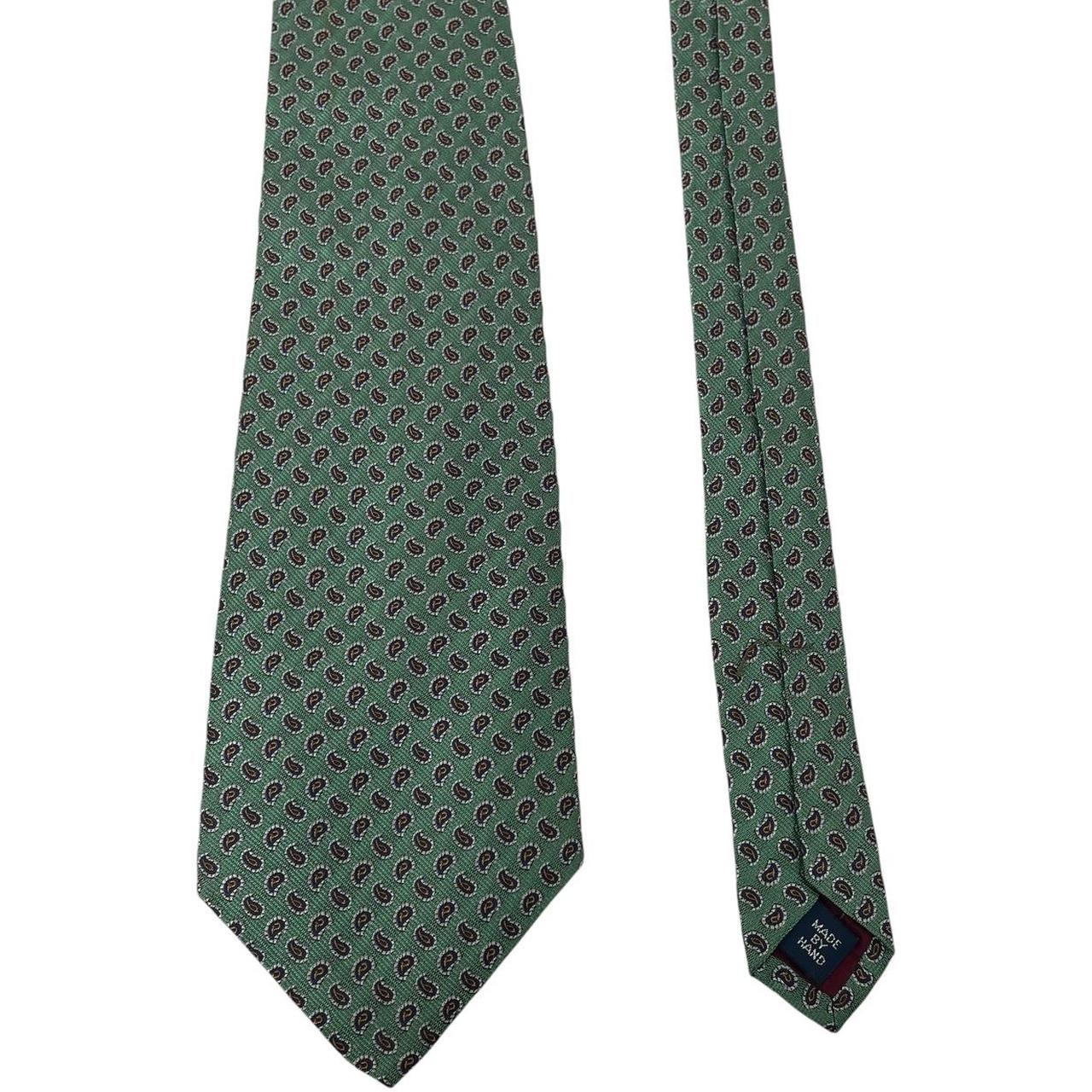 Vintage Polo Ralph Lauren Green Silk Tie