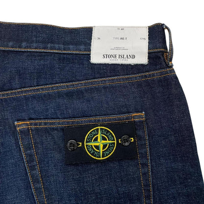 Stone Island AW 2016 Navy Blue RE-T Fit Denim Jeans