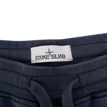 Stone Island SS 2021 Navy Blue Cotton Jogger Shorts