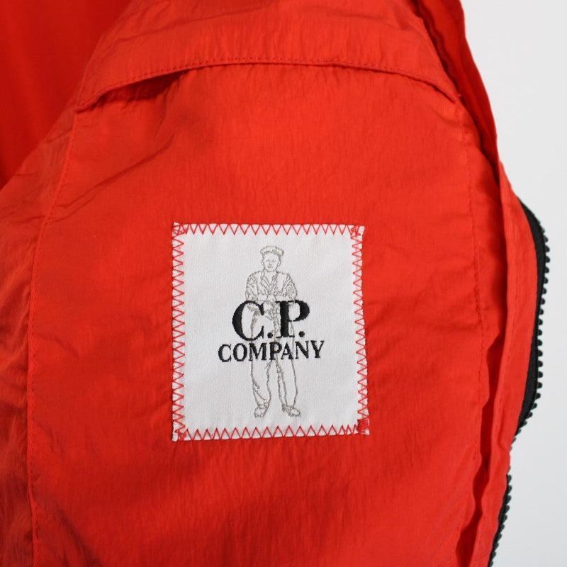 CP Company Chrome-R Red Full Zip Nylon Goggle Jacket