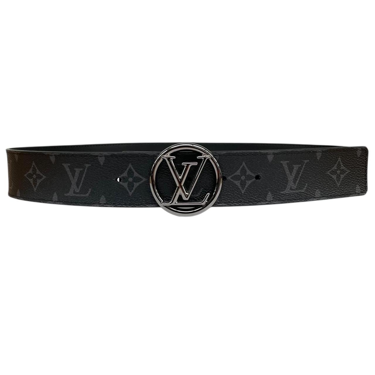 Louis Vuitton Black Circle LV Monogram Reversible Belt