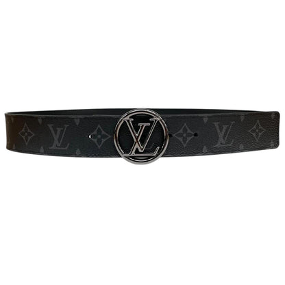 Louis Vuitton Black Circle LV Monogram Reversible Belt