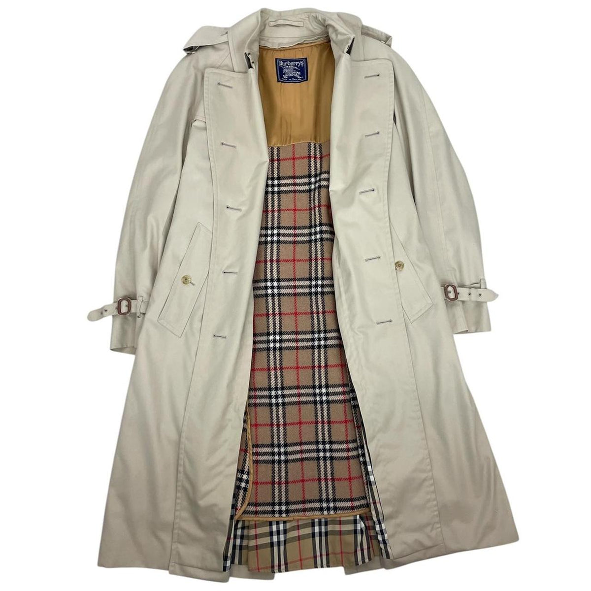 Burberry Pre-Owned 1990s Long Trench Coat | Neutrals | FARFETCH