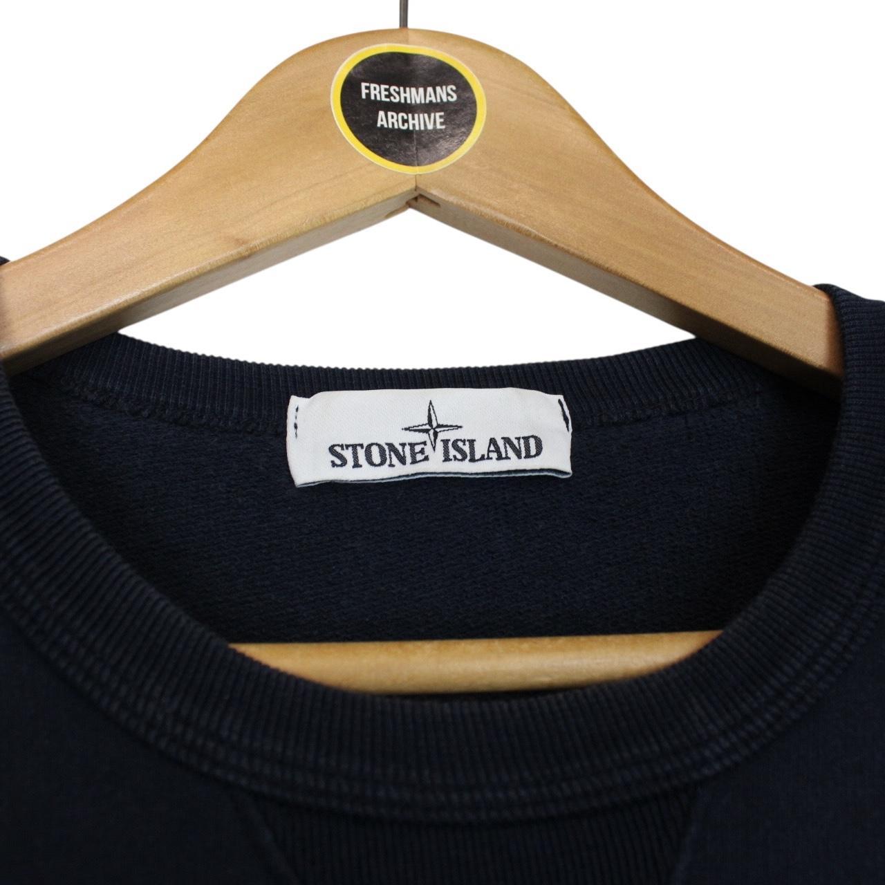 Stone Island SS 2018 Navy Blue Cotton Sweatshirt Jumper