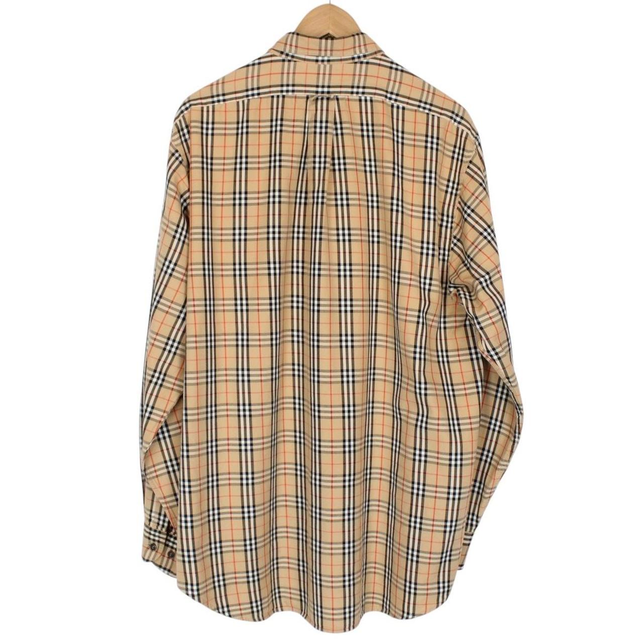 Burberry London Tan Brown Nova Check Long Sleeve Shirt