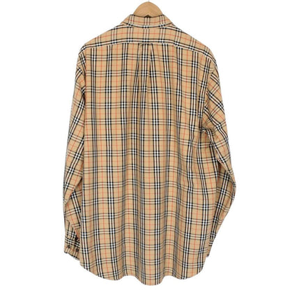 Burberry London Tan Brown Nova Check Long Sleeve Shirt
