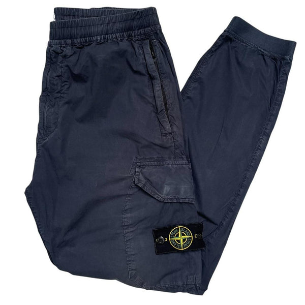Stone Island SS 2020 Navy Blue RE-T Fit Cargo Trousers