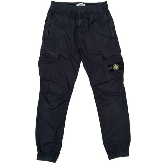 Stone Island SS 2021Black RE-T Fit Cargo Trousers